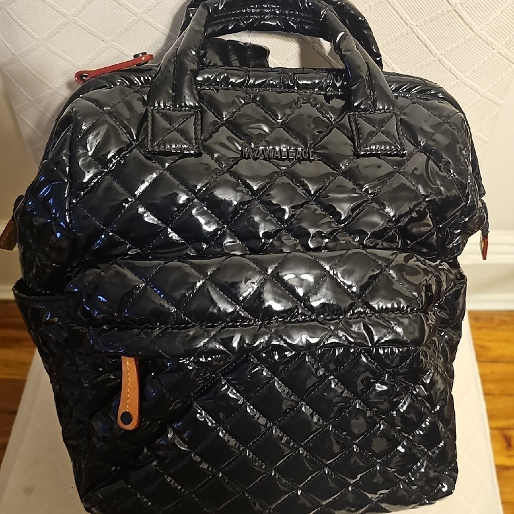 MZ Wallace Black Quilted Backpack